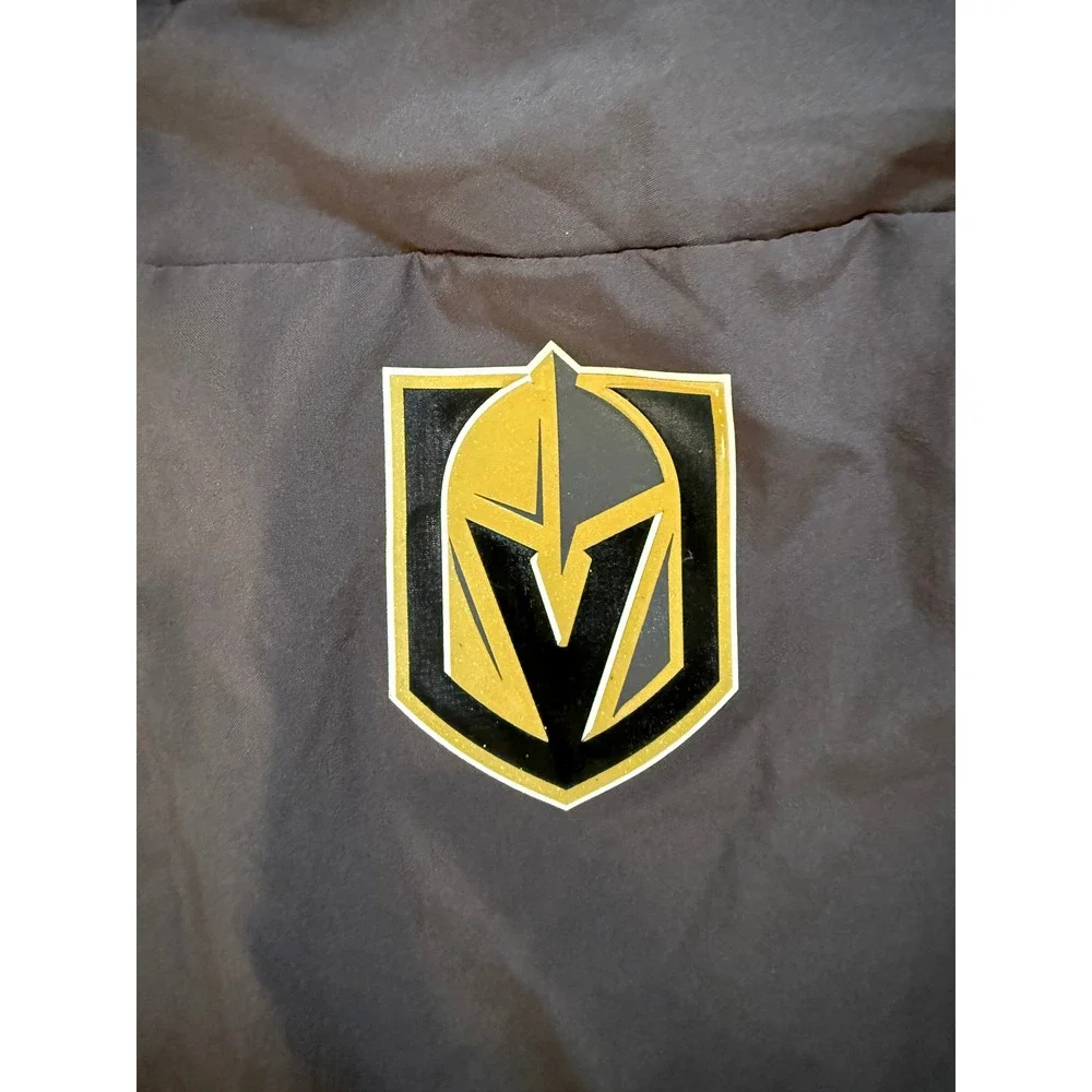 Adidas NHL Vegas Golden Knights Jacket Full Zip Gray Mens Size S Windbreaker‎